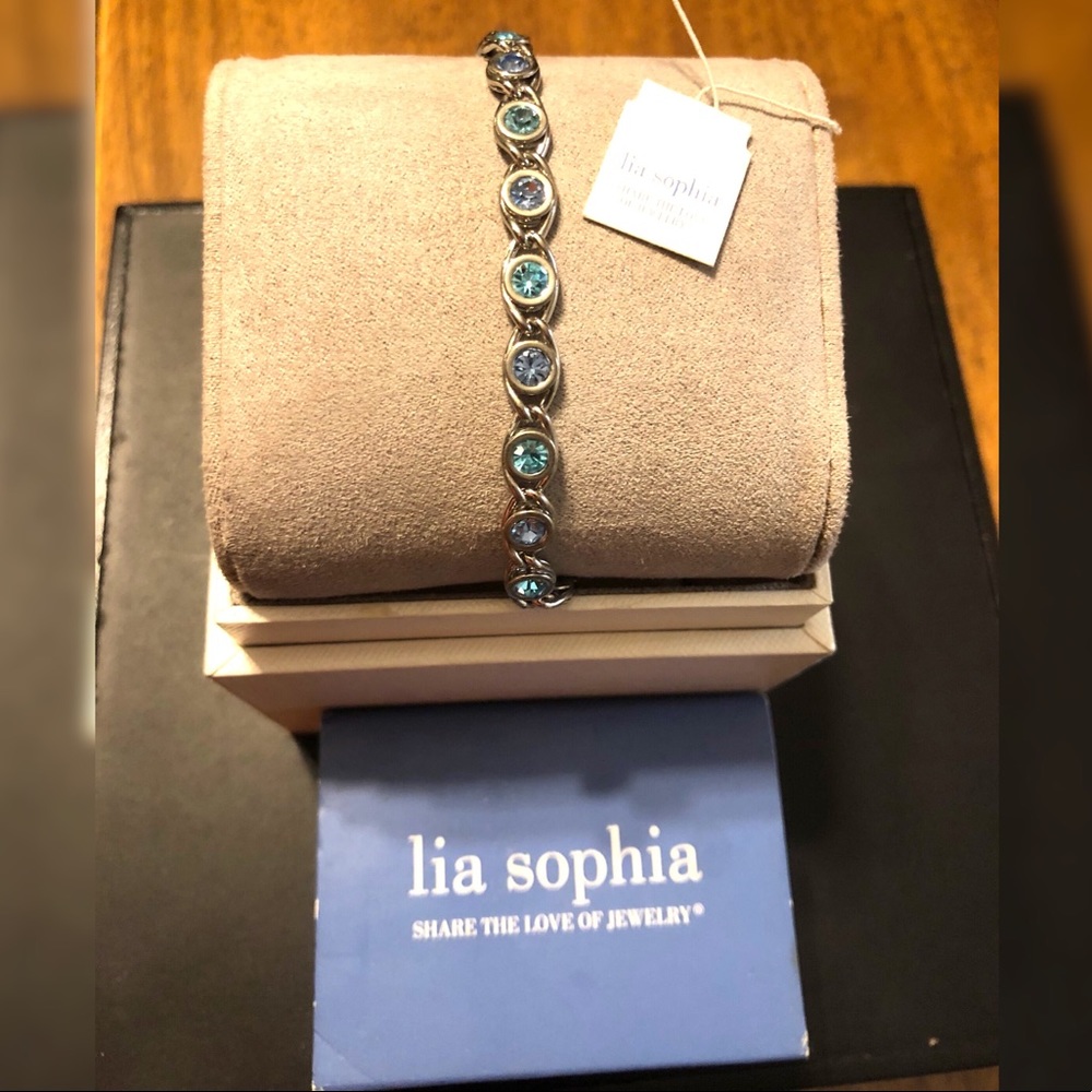 Lia Sophia Silver & Blue Bracelet
